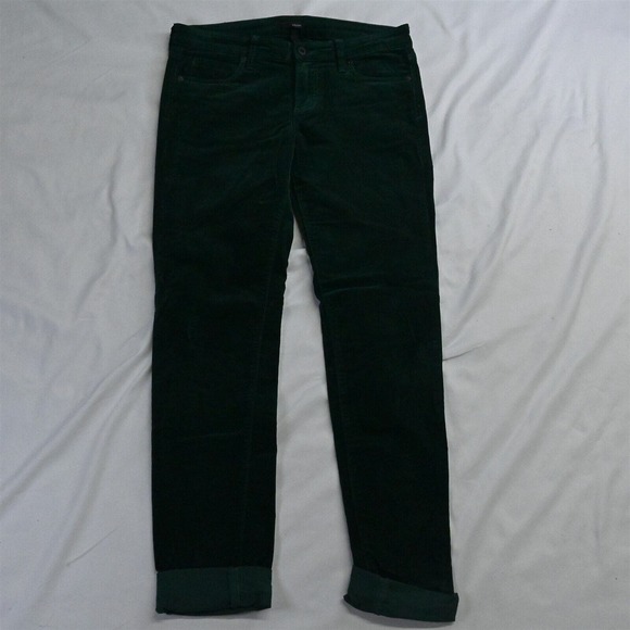 edyson 28‎ Green Corduroy Skinny 5 Pocket Cords Pants - Picture 1 of 7